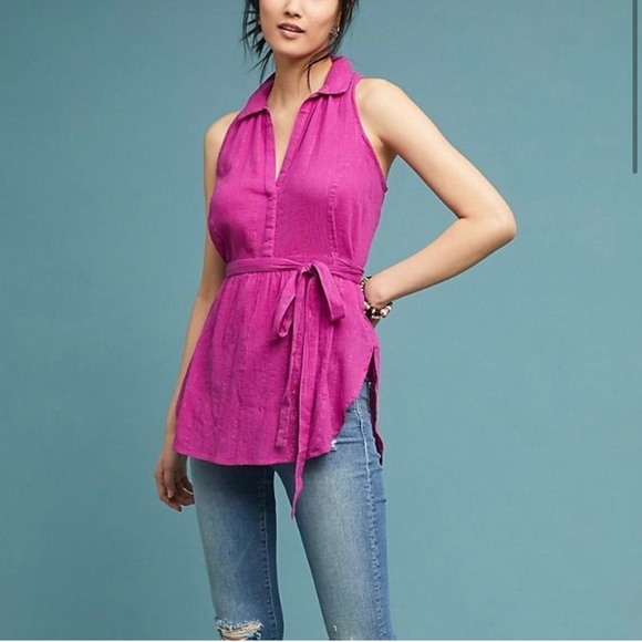 Anthropologie Maeve Batavia Fuchsia tunic tank - Picture 1 of 3